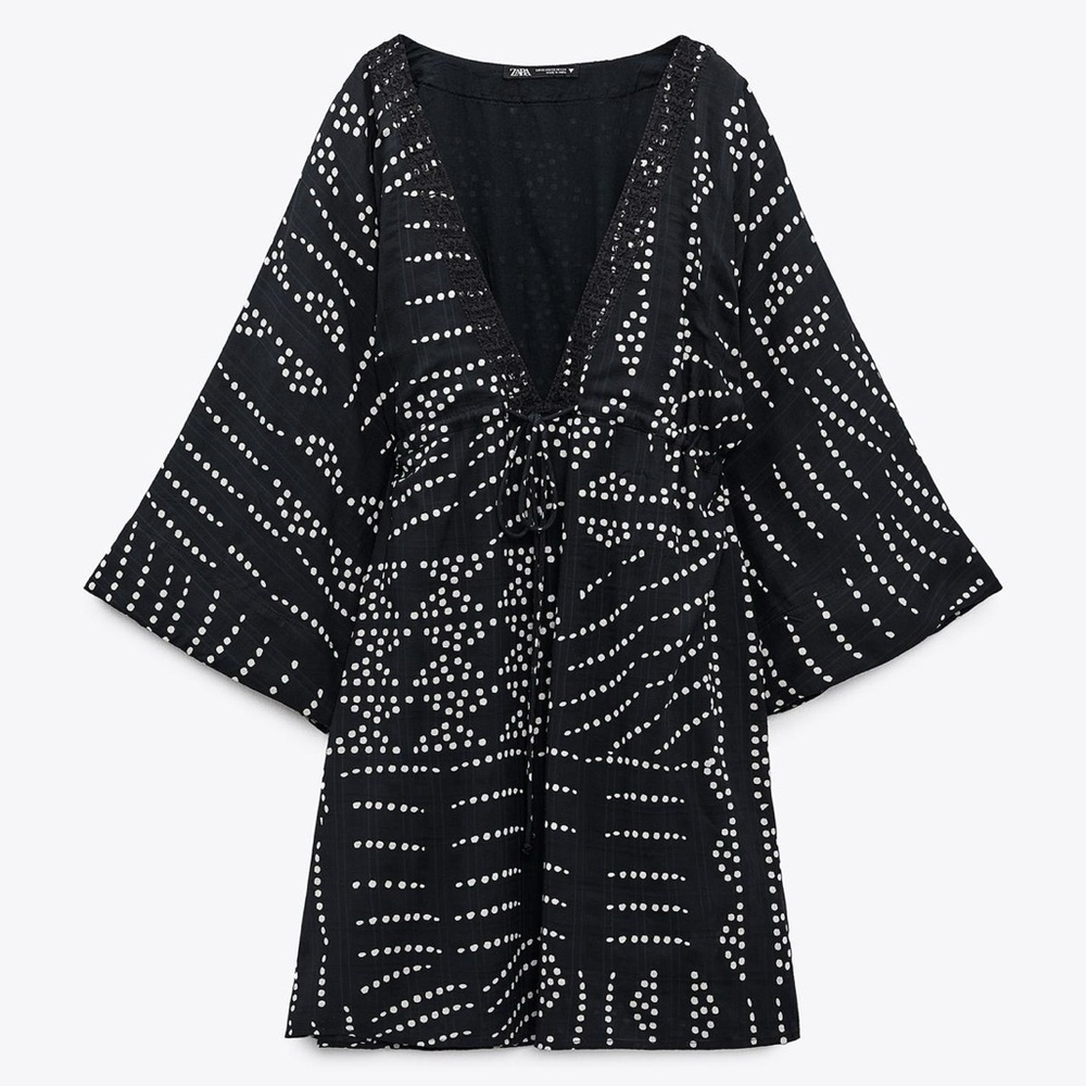 🆕 Zara Printed Mini Tunic Dress